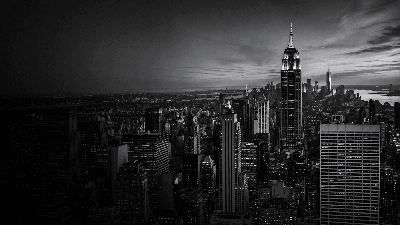 Skyline de uma grande metrópole